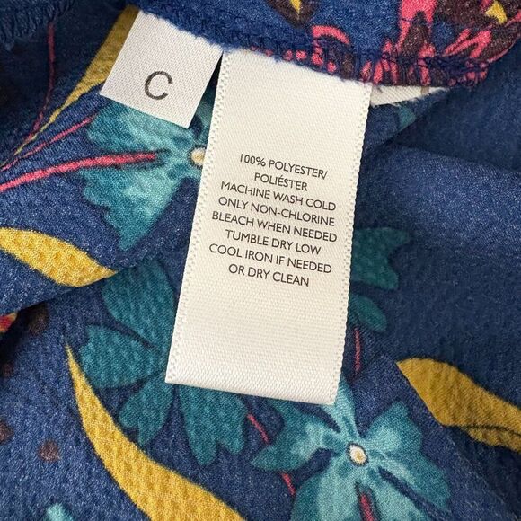 Loft Long Sleeve Shirt Dress Floral Size Petite Small - Picture 8 of 8